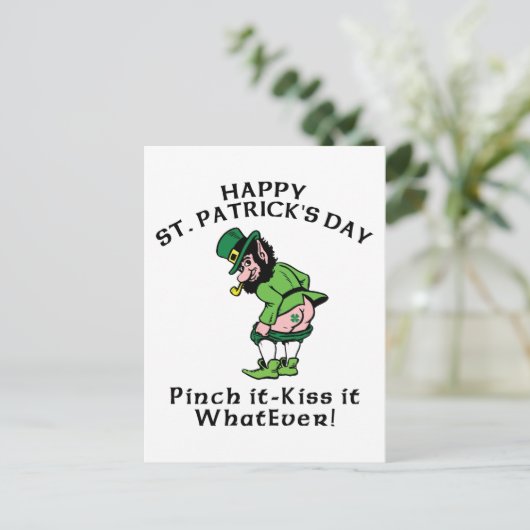 Carte Postale Pincer It Happy St Patrick's Day (Debout devant)