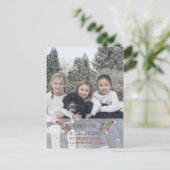 Carte Postale Pine Berries Vacances Photo Moving Faire-part (Debout devant)