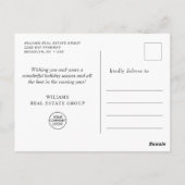 Carte Postale Pine Cones Noël Fête de Noël Accueil d'entreprise (Dos)