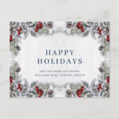 Carte Postale Pine Cones Noël Fête de Noël Accueil d'entreprise (Devant)