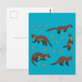 Carte Postale Pine Martens (Devant / Derrière)