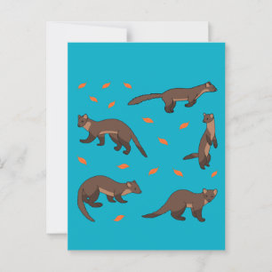 Carte Postale Pine Martens