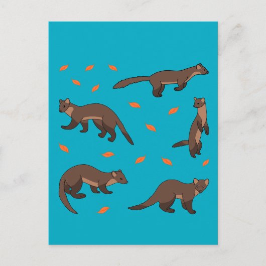 Carte Postale Pine Martens (Devant)