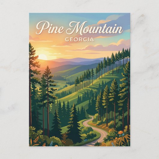 Carte Postale Pine Mountain Géorgie (Devant)