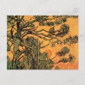 Carte Postale Pine Trees Red Sky Setting Soleil par Vincent van  (Devant)