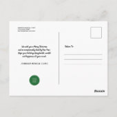 Carte Postale Pine & Wood Médicale Clinique Salutations de vacan (Dos)