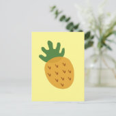 Carte Postale Pineapple de FIV | Infécondité jaune mignon modern (Debout devant)