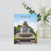 Carte Postale Pineapple Fountain à Charleston (Debout devant)