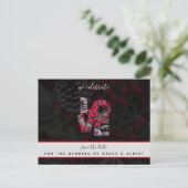 Carte Postale Pinecone À feuillage persistant Red Berries Mariag (Debout devant)