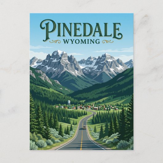 Carte Postale Pinedale États-Unis (Devant)