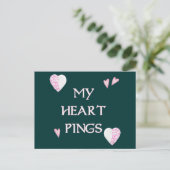 Carte Postale Ping Ping Pings Heart (Debout devant)