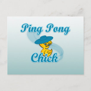 Carte Postale Ping Pong Chic #3