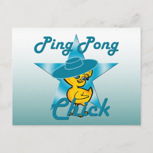 Carte Postale Ping Pong Chick #7