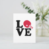Carte Postale Ping pong love (Debout devant)