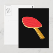 Carte Postale Ping Pong Paddle (Devant / Derrière)