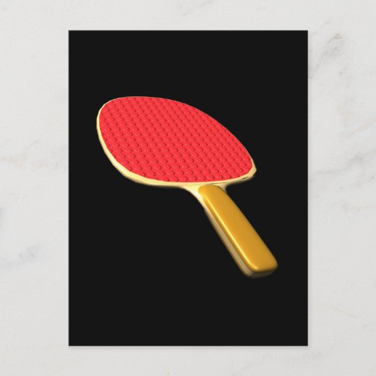Carte Postale Ping Pong Paddle (Devant)