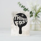 Carte Postale Ping pong Think (Debout devant)