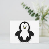 Carte Postale pingouin (Debout devant)