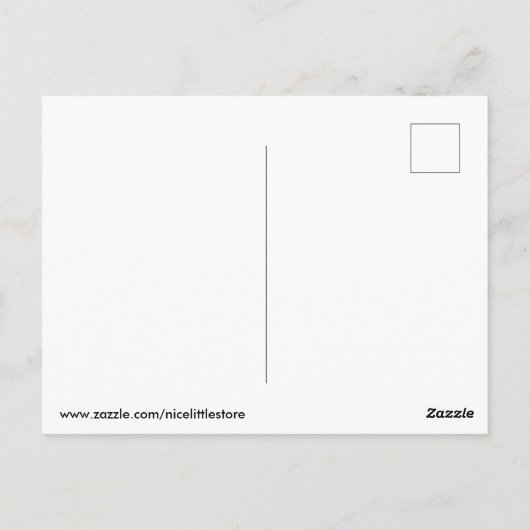 Carte Postale Pingouin (Dos)