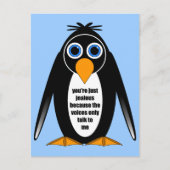 Carte Postale pingouin (Devant)