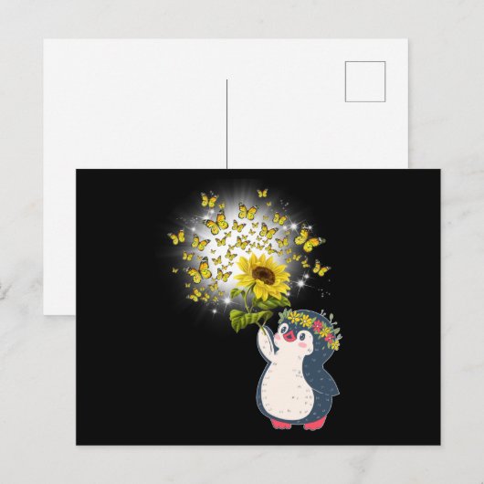 Carte Postale Pingouin (Devant / Derrière)