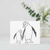 Carte Postale Pingouin (Debout devant)