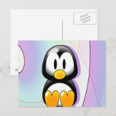 Carte Postale Pingouin adorable (Devant / Derrière)