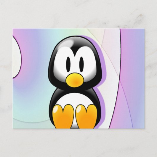Carte Postale Pingouin adorable (Devant)