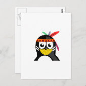 Carte Postale Pingouin amérindien (Devant / Derrière)