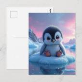 Carte Postale Pingouin bébé (Devant / Derrière)