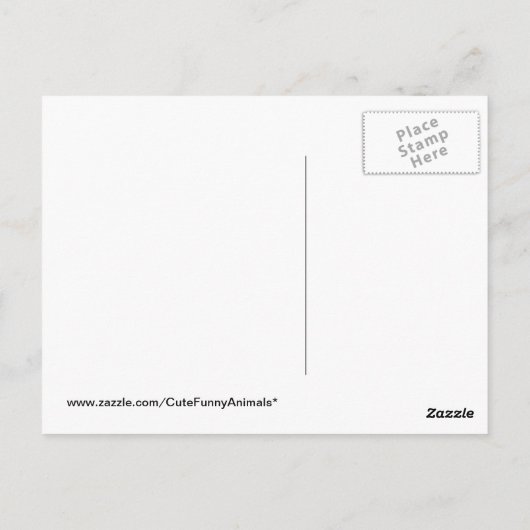 Carte Postale Pingouin bébé mignon (Dos)