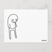 Carte Postale pingouin congelé (Dos)