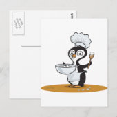 Carte Postale Pingouin Cook (Devant / Derrière)