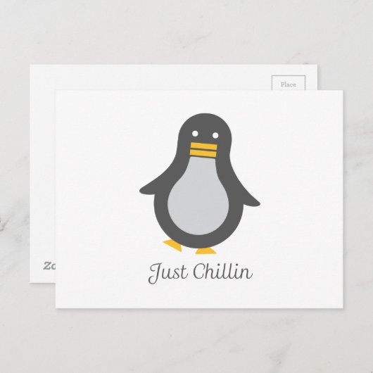 Carte Postale Pingouin d'Asv (Devant / Derrière)