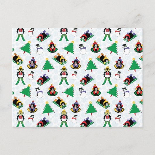 Carte Postale Pingouin de Noël (Devant)