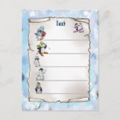 Carte Postale Pingouin d'hiver (Devant)