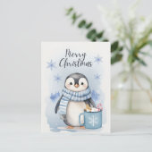 Carte Postale "Pingouin mignon 3" (Debout devant)