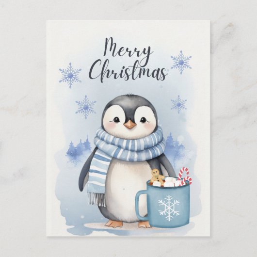 Carte Postale "Pingouin mignon 3" (Devant)