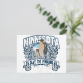 Carte Postale Pingouin Minnesota (Debout devant)
