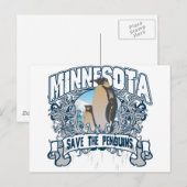 Carte Postale Pingouin Minnesota (Devant / Derrière)