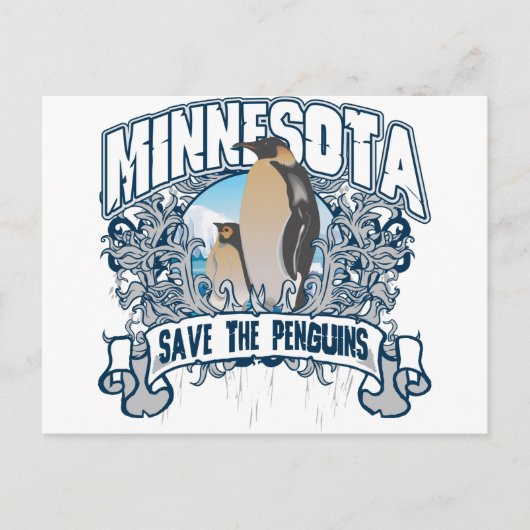 Carte Postale Pingouin Minnesota (Devant)