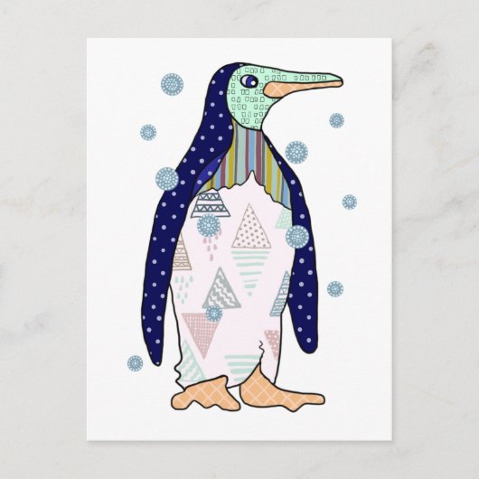 Carte Postale Pingouin modèle (Devant)