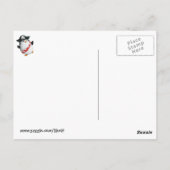 Carte Postale Pingouin Pirate mignon (Dos)