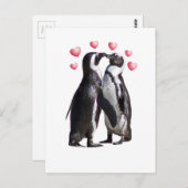 Carte Postale Pingouin Romance (Devant / Derrière)
