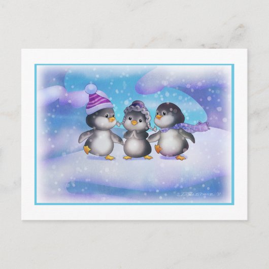 Carte Postale Pingouins (Devant)
