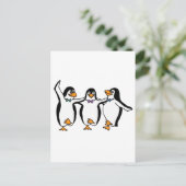 Carte Postale Pingouins dansants (Debout devant)