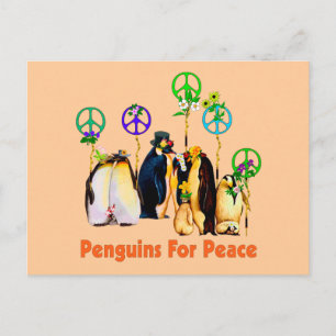 Carte Postale Pingouins de paix