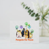 Carte Postale Pingouins de paix (Debout devant)