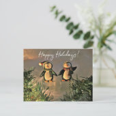 Carte Postale Pingouins de vacances (Debout devant)