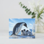 Carte Postale Pingouins mignons (Debout devant)